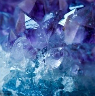 cristales azul